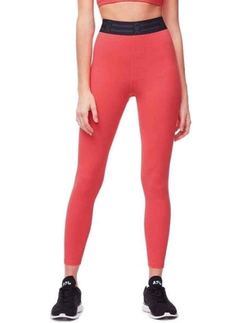 Good American Leggings Icon Pink 7/8 High Waist Workout Activewear Size 4 XL